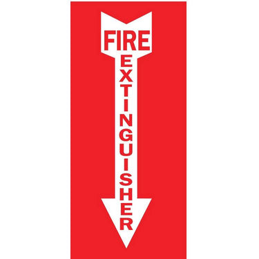ZING Safety Sign, FIRE EXT, 14X3.25- Model 1885